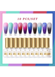 Born Pretty Nail Gel Polish Set Soak Off UV LED Gel 7ml Hybrid Semi Permanent Varnish Nail Art Gel Kit Top Coat Gel Manciuring