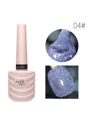 Glitter Cat Eye Nail Gel Reflective Glitter Permanent No Fade No Required Nail Magnet Soaked UV Nail Gel