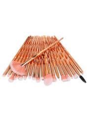 20pcs/set Colorful Swirl Makeup Brush Powder Eyeshadow Blush Blending Beauty Foundation Cosmetic Tools