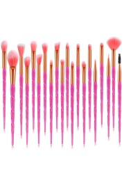 20pcs/set Colorful Swirl Makeup Brush Powder Eyeshadow Blush Blending Beauty Foundation Cosmetic Tools