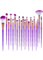 20pcs/set Colorful Swirl Makeup Brush Powder Eyeshadow Blush Blending Beauty Foundation Cosmetic Tools