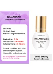 NAGARAKU Low Smell 5ml Glue No Simulation Eyelash Extension Glue Soft Eyelash Glue Fast Drying Eyelash Extensions Glue