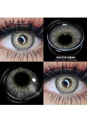 Amara Natural Colored Contact Lenses Blue 2pcs Beautiful Contacts Pupils Colored Contact Lens Yearly Makeup Cosmetics Contact Lens