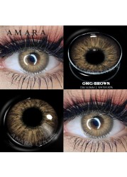 Amara Natural Colored Contact Lenses Blue 2pcs Beautiful Contacts Pupils Colored Contact Lens Yearly Makeup Cosmetics Contact Lens