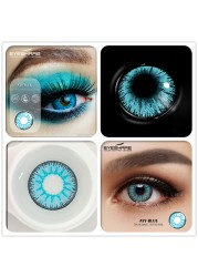 Ishihair Colored Eye Contact Lenses Eye Set Makeup Halloween Beauty Contact Lenses Eye Cosmetic Colored Eyes