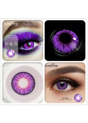 Ishihair Colored Eye Contact Lenses Eye Set Makeup Halloween Beauty Contact Lenses Eye Cosmetic Colored Eyes