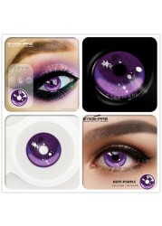 Ishihair Colored Eye Contact Lenses Eye Set Makeup Halloween Beauty Contact Lenses Eye Cosmetic Colored Eyes