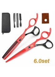 New Professional Hairdressing Scissors, Hair Cutting Barber Set High Quality Scissors Salon 6.0 inch Multi Color Options