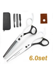 New Professional Hairdressing Scissors, Hair Cutting Barber Set High Quality Scissors Salon 6.0 inch Multi Color Options