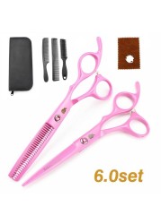 New Professional Hairdressing Scissors, Hair Cutting Barber Set High Quality Scissors Salon 6.0 inch Multi Color Options