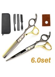 New Professional Hairdressing Scissors, Hair Cutting Barber Set High Quality Scissors Salon 6.0 inch Multi Color Options