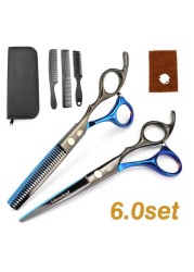 New Professional Hairdressing Scissors, Hair Cutting Barber Set High Quality Scissors Salon 6.0 inch Multi Color Options