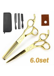 New Professional Hairdressing Scissors, Hair Cutting Barber Set High Quality Scissors Salon 6.0 inch Multi Color Options