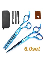 New Professional Hairdressing Scissors, Hair Cutting Barber Set High Quality Scissors Salon 6.0 inch Multi Color Options