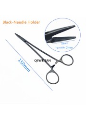 Titanium Ophthalmic Needle Holder Ophthalmic Surgical Tool Ring Handle With Ratchet Lock Double Eyelid Tool