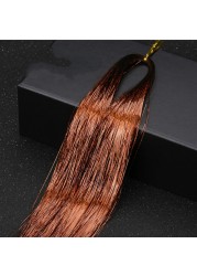 1pc Sparkle Shiny Hair Tinsel Hair Extensions Dazzle Women Hippie For Braiding Headdress Hair Braiding Tools Long 100cm