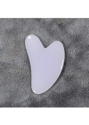 1pc heart shape spa massage beeswax gua sha scraping massage scraper face massager acupuncture board gusha face massager