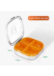 Tcare Travel Pill Organizer Moisture Proof Box for Pocket Purse Daily Pill Case Portable Medicine Vitamin Holder Container