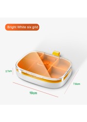 Tcare Travel Pill Organizer Moisture Proof Box for Pocket Purse Daily Pill Case Portable Medicine Vitamin Holder Container