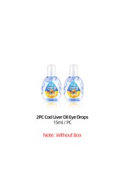 Improve eyesight 15ml high quality eye drops cod liver oil relieve blurred vision clean eye drop detox discomfort