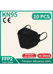 FFP2 Fish Shape KN95 Masks korean mascarilla morandi approved ffp2 kn95 mask homology ada spain ffp2 reusable mask dropship masks