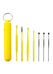 6pcs/set Stainless Steel Ear Wax Ear Cleaning Kit Ear Wax Removal Tools Ear Cleaning Tools