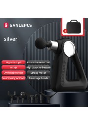 SANLEPUS 32 Levels Massage Gun LCD Display Electric Massager Deep Tissue Muscle Neck Body Back Relax Fitness Pain Relief