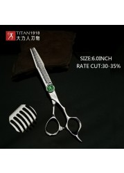 Titan hairdressing scissors 6 inch hair scissors professional barber scissors cutting thinning styling tool hairdressing shear