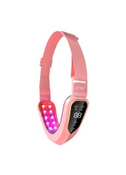 LED Photon Face Massager Vibration Slimming Face Massager Double V Shape Chin Face Lift Cheek Tightening Machine