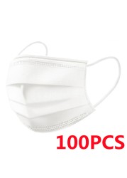 10-600pcs Mascarias Quirogecas Homeopathic Mask Adult Shirogical Mouth Masks Disposable Color Protective Face Mask