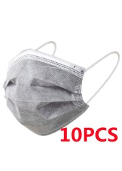 10-600pcs Mascarias Quirogecas Homeopathic Mask Adult Shirogical Mouth Masks Disposable Color Protective Face Mask