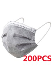 10-600pcs Mascarias Quirogecas Homeopathic Mask Adult Shirogical Mouth Masks Disposable Color Protective Face Mask