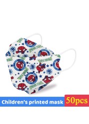 Disney Mickey Kids KN95 Face Mask 4 Layers Dust-proof Respirator Reusable Boys Girls 4-12 Years FFP2 Mouth Mascarilla