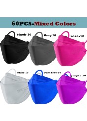 face mask kn95 ffp2 masks CE approved adults kn 95 health colors ffp2 mask máscara fish security protect mascarillas fpp2