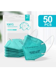 5-200pcs KN95 Mask 5 Layers Filter CE FFP2 Mascarillas ffp2masken Mouth Protective Reusable Face Masks Respirator Mask