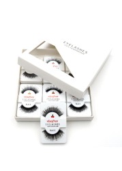 Handmade False Eyelashes 100% Human Hair 12 Pairs Messy Natural Eyelashes maquiagem cilios by Visofree