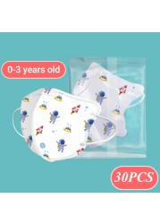 Children KN95 Mouth Mask 4 Layer Respirator Face Mask Cartoon Printed Reusable Anti Virus Masks Kids N95 Mascarillas fpp2 Ninos