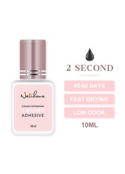 NATUHANA 5ml 1sec Fast Drying Strong False Eye Lash Extension Glue Adhesive Retention 5-7 Weeks Low Smell Mink Eyelash Glue