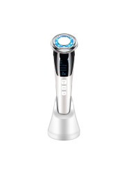 EMS Facial Massager LED Light Therapy Sonic Vibration Wrinkle Removal Skin Tightening Hot Cool Therapy Skin Care Beauty Device