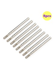 8pcs Diamond Milling Cutter for Manicure Set Nail Drill Bits Accessories Nozzles for Manicure Cutters Pedicure Sanding Nail File