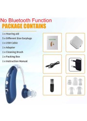 Bluetooth Hearing Aid Deaf Speaker Audio USB Hearing Aid Elderly Deaf Small Rechargeable Tone Adjustable Call