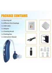 Bluetooth Hearing Aid Deaf Speaker Audio USB Hearing Aid Elderly Deaf Small Rechargeable Tone Adjustable Call