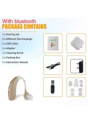 Bluetooth Hearing Aid Deaf Speaker Audio USB Hearing Aid Elderly Deaf Small Rechargeable Tone Adjustable Call