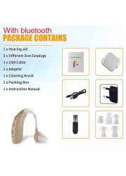 Bluetooth Hearing Aid Deaf Speaker Audio USB Hearing Aid Elderly Deaf Small Rechargeable Tone Adjustable Call