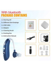 Bluetooth Hearing Aid Deaf Speaker Audio USB Hearing Aid Elderly Deaf Small Rechargeable Tone Adjustable Call