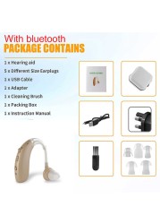 Bluetooth Hearing Aid Deaf Speaker Audio USB Hearing Aid Elderly Deaf Small Rechargeable Tone Adjustable Call