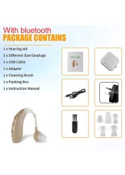 Bluetooth Hearing Aid Deaf Speaker Audio USB Hearing Aid Elderly Deaf Small Rechargeable Tone Adjustable Call