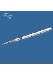 1pc Diamond Ceramic Milling Cutter For Manicure Nail Drill Bits For Gel Cuticle Burrs Remove Pedicure Nail File 3/32 Mill Tool