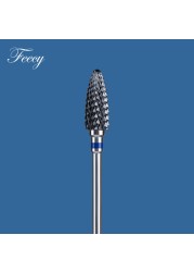 1pc Diamond Ceramic Milling Cutter For Manicure Nail Drill Bits For Gel Cuticle Burrs Remove Pedicure Nail File 3/32 Mill Tool