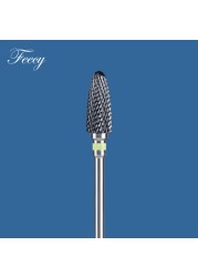 1pc Diamond Ceramic Milling Cutter For Manicure Nail Drill Bits For Gel Cuticle Burrs Remove Pedicure Nail File 3/32 Mill Tool